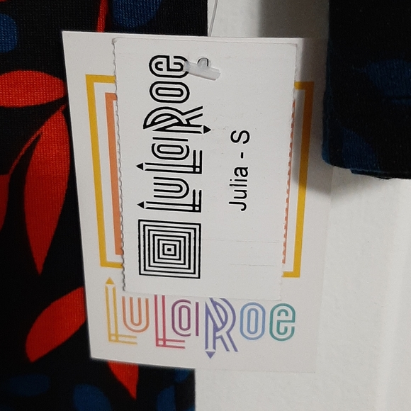 New Women's Floral Lularoe Julia Dress, Small - Picture 6 of 6